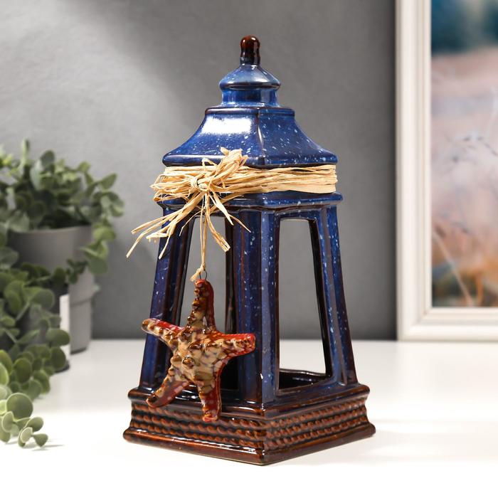 Подсвечник керамика на 1 свечу "Фонарь с морской звездой" 29х13х13 см
Подсвечник керамика на 1 свечу "Фонарь с морской звездой" 29х13х13 см