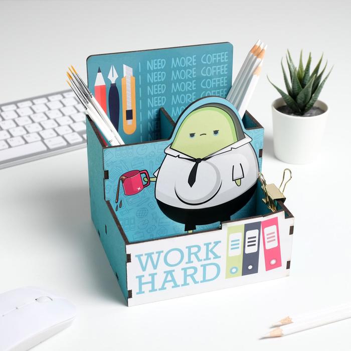 Органайзер для канцелярии «Авокадо», 14,5 х 16,1 х 14 см
Органайзер для канцелярии «Авокадо», 14,5 х 16,1 х 14 см