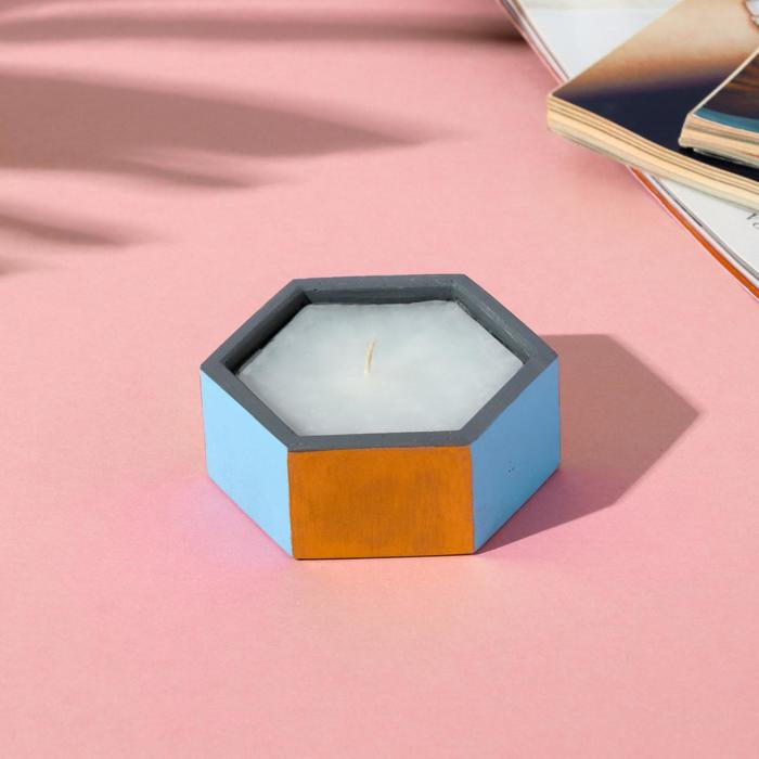 Свеча в подсвечнике (ручная работа) «Золотой и голубой»
Свеча в подсвечнике (ручная работа) «Золотой и голубой»