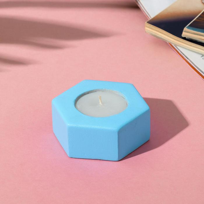 Свеча в подсвечнике (ручная работа) «Голубой»
Свеча в подсвечнике (ручная работа) «Голубой»