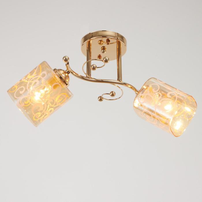 Люстра 5961/2 2х60Вт Е27, золото/прозрачный с рисунком
Люстра 5961/2 2х60Вт Е27, золото/прозрачный с рисунком