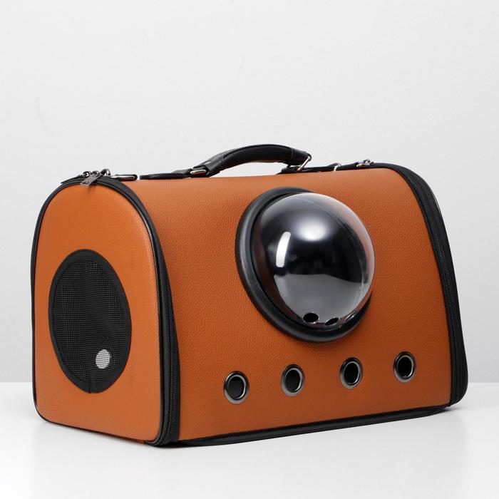 Сумка для переноски животных с иллюминатором, искусственная кожа, 44х26х31 см, коричневая 47776
Сумка для переноски животных с иллюминатором, искусственная кожа, 44х26х31 см, коричневая 47776