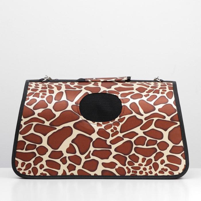 фото Сумка-переноска каркасная "жираф", размер l, 53 х 21 х 29 см пижон