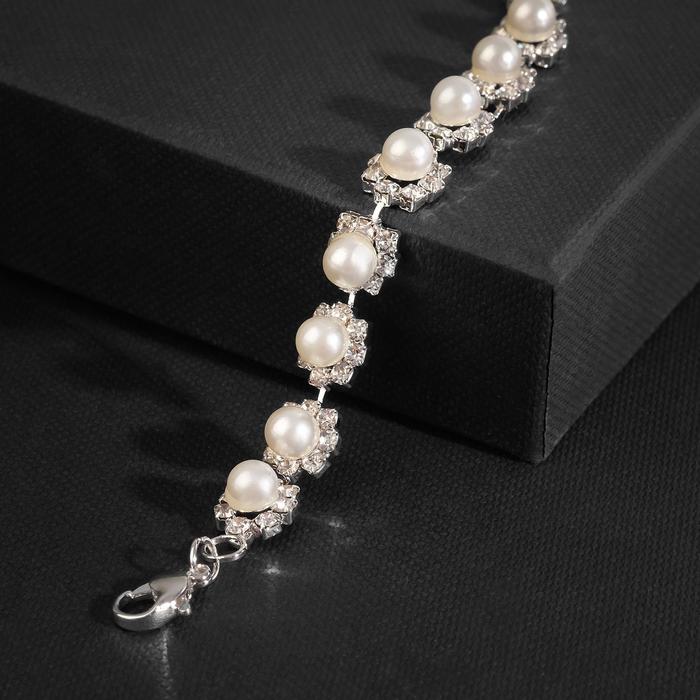 Браслет жемчуг "Селебрити" бусины, цвет белый в серебре, L=18 см
Браслет жемчуг "Селебрити" бусины, цвет белый в серебре, L=18 см