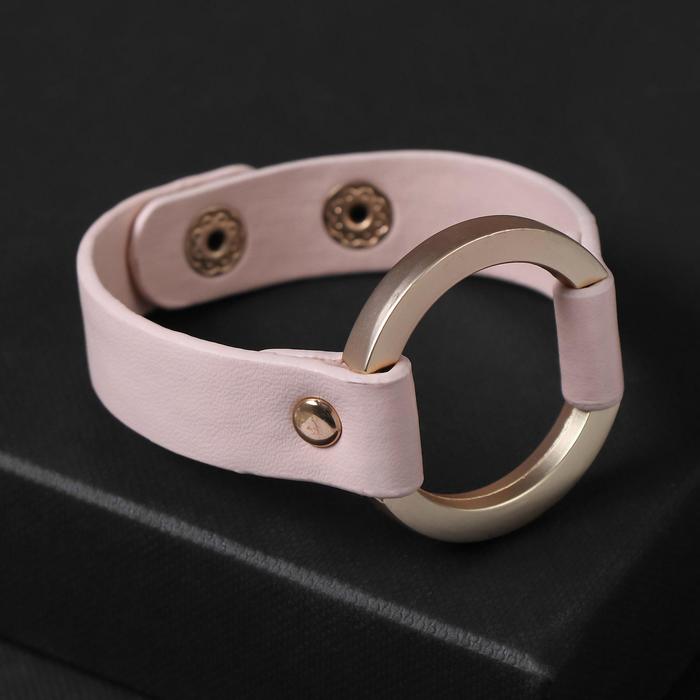 Браслет кожа "Помпеи" заклёпки, цвет светло-розовый в золоте, 21 см
Браслет кожа "Помпеи" заклёпки, цвет светло-розовый в золоте, 21 см