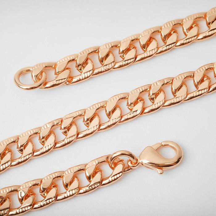 Браслет металл "Цепь" с рисунком, каплевидный карабин, цвет золото, ширина 6 мм, L=21 см
Браслет металл "Цепь" с рисунком, каплевидный карабин, цвет золото, ширина 6 мм, L=21 см