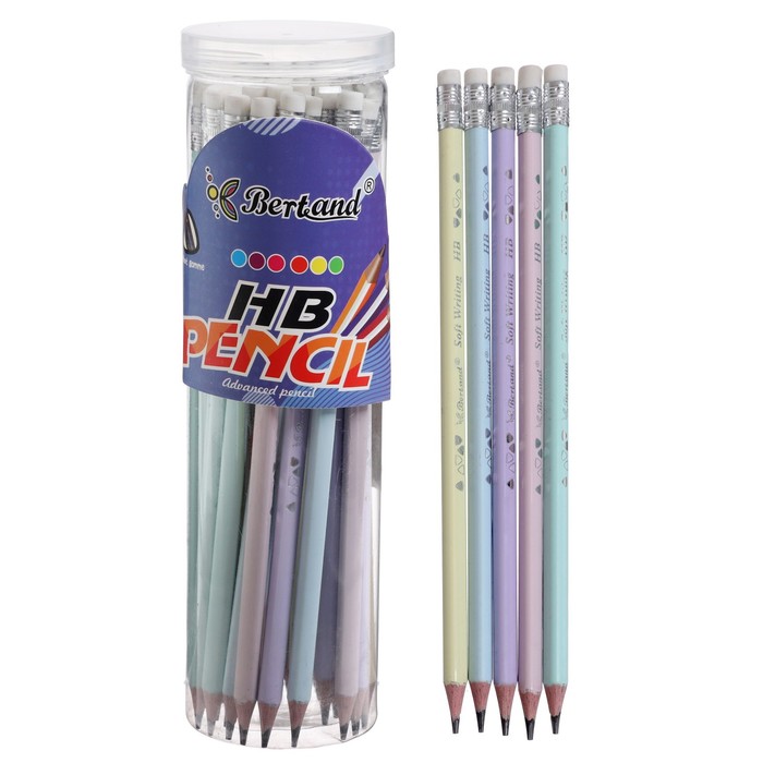 Карандаш чернографитный твёрдость НВ с ластиком, корпус пастельного цвета МИКС, трехгранный (штрихкод на штуке)
Карандаш чернографитный твёрдость НВ с ластиком, корпус пастельного цвета МИКС, трехгранный (штрихкод на штуке)