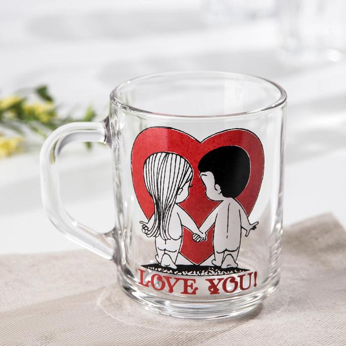 Кружка Love you, 200 мл, без упаковки, рисунок МИКС 
Кружка Love you, 200 мл, без упаковки, рисунок МИКС