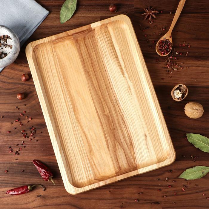 Блюдо-доска для подачи и нарезки "Классик", 35 х 25 см, массив ясеня
Блюдо-доска для подачи и нарезки "Классик", 35 х 25 см, массив ясеня