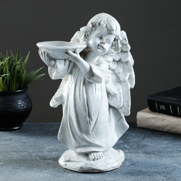 Фигура - поилка "Ангел с чашей" 30х21см
Фигура - поилка "Ангел с чашей" 30х21см