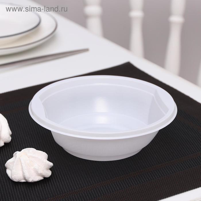 Набор одноразовых тарелок, 475 мл, d=15 см, 50 шт, цвет белый
Набор одноразовых тарелок, 475 мл, d=15 см, 50 шт, цвет белый