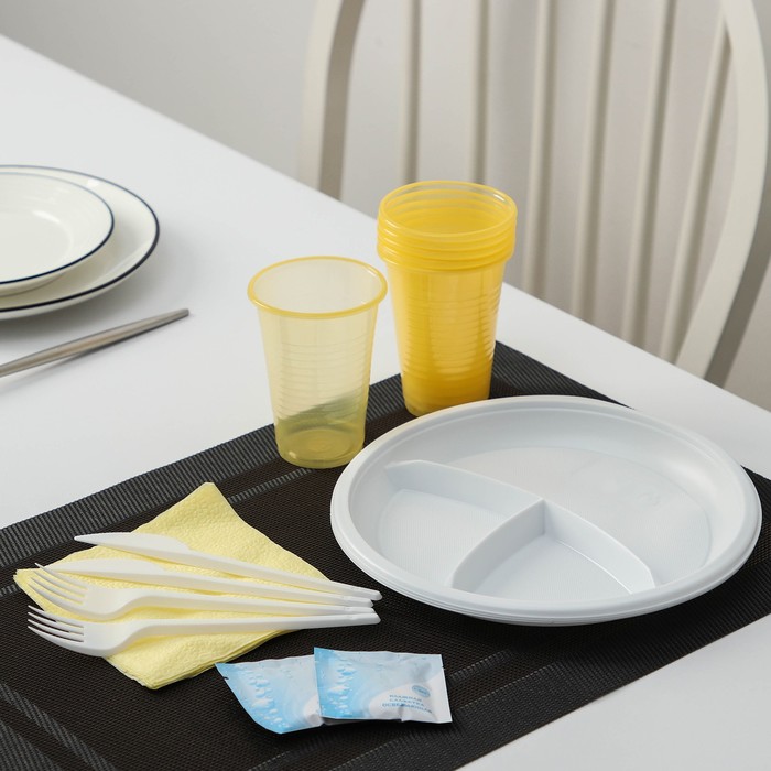 Набор одноразовой посуды «Праздник», 6 персон, цвет МИКС
Набор одноразовой посуды «Праздник», 6 персон, цвет МИКС