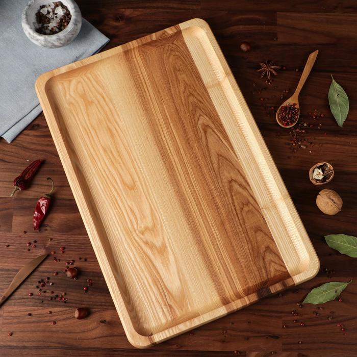 Блюдо сервировочное "Классик",с разделочной доской, 45х30 см, массив ясеня
Блюдо сервировочное "Классик",с разделочной доской, 45х30 см, массив ясеня