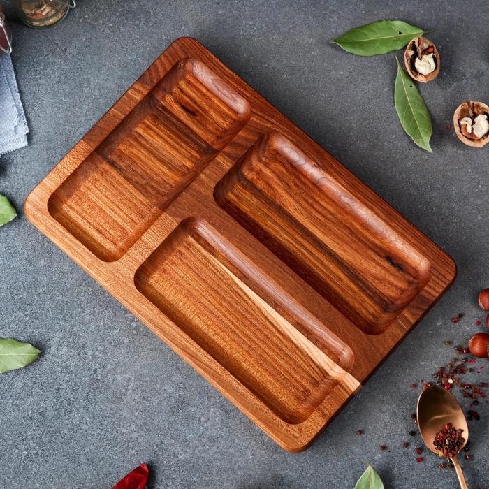 Блюдо-доска для подачи и нарезки "Бавария", 30 х 20 см, термоясень
Блюдо-доска для подачи и нарезки "Бавария", 30 х 20 см, термоясень