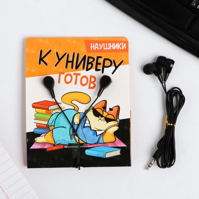 Наушники проводные «К универу готов», 1,2 м
Наушники проводные «К универу готов», 1,2 м