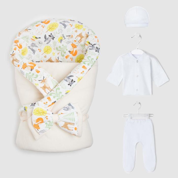 Комплект для новорождённых, цвет молочный, рост 56-62 см
Комплект для новорождённых, цвет молочный, рост 56-62 см