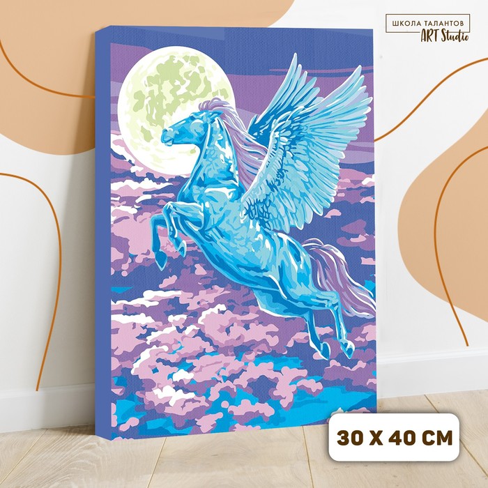 Картина по номерам на холсте с подрамником «Пегас в свете луны», 40х30 см 
Картина по номерам на холсте с подрамником «Пегас в свете луны», 40х30 см