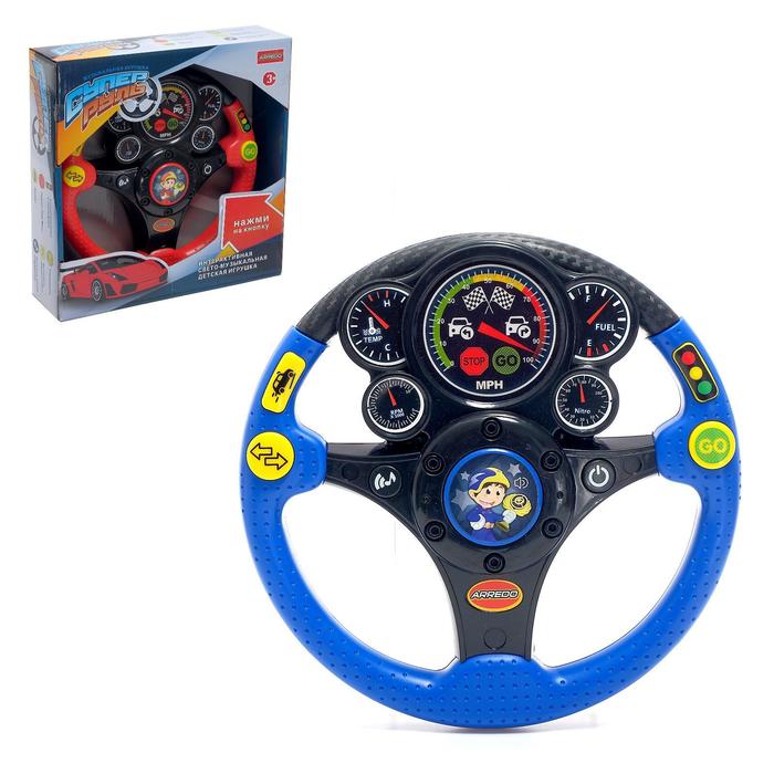Руль музыкальный «Суперруль», световые и звуковые эффекты, русское озвучивание, цвета МИКС
Руль музыкальный «Суперруль», световые и звуковые эффекты, русское озвучивание, цвета МИКС