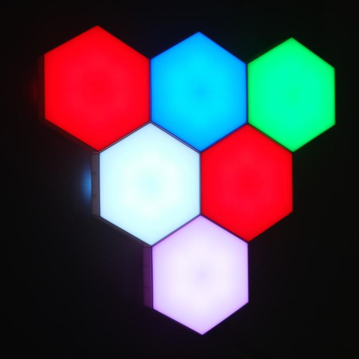 Набор светильников сенсорных "соты" 6 штук, 103х90мм, RGB, модульные, от USB 5V, от пульта
Набор светильников сенсорных "соты" 6 штук, 103х90мм, RGB, модульные, от USB 5V, от пульта