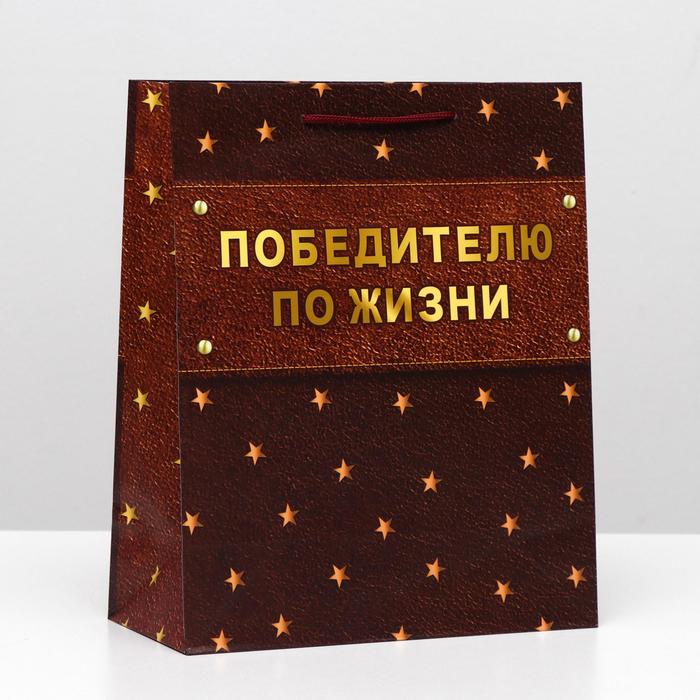 Пакет подарочный "Победителю", 26 х 32 х 12 см
Пакет подарочный "Победителю", 26 х 32 х 12 см