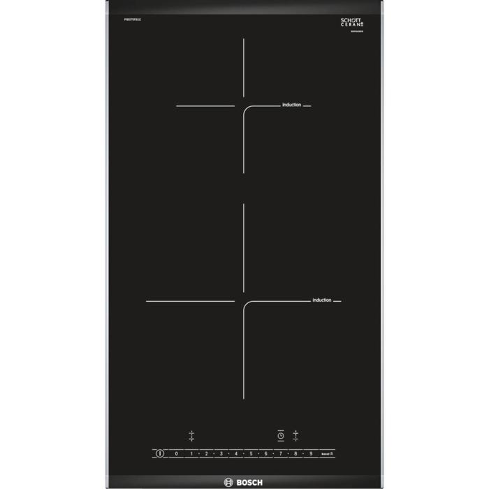 Варочная поверхность Bosch PIB375FB1E, индукционная, 2200 Вт, 2 конфорки, сенсор, черная
Варочная поверхность Bosch PIB375FB1E, индукционная, 2200 Вт, 2 конфорки, сенсор, черная