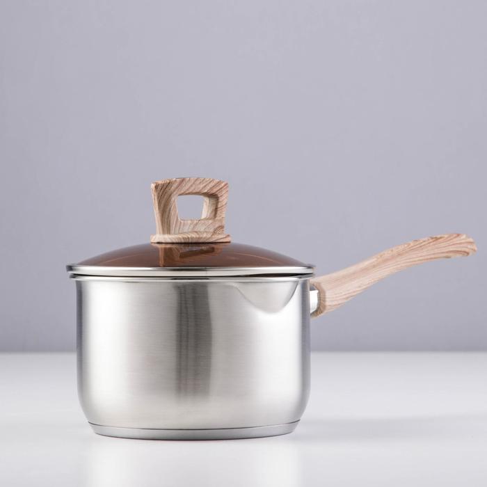 Ковш из нержавеющей стали «Вуд», 2,05 л, d=16 см, пластиковая ручка, стеклянная крышка
Ковш из нержавеющей стали «Вуд», 2,05 л, d=16 см, пластиковая ручка, стеклянная крышка