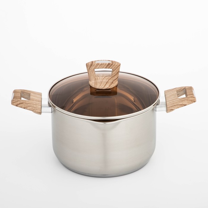 Кастрюля «Вуд», 3,93 л, d=20 см, стеклянная крышка
Кастрюля «Вуд», 3,93 л, d=20 см, стеклянная крышка