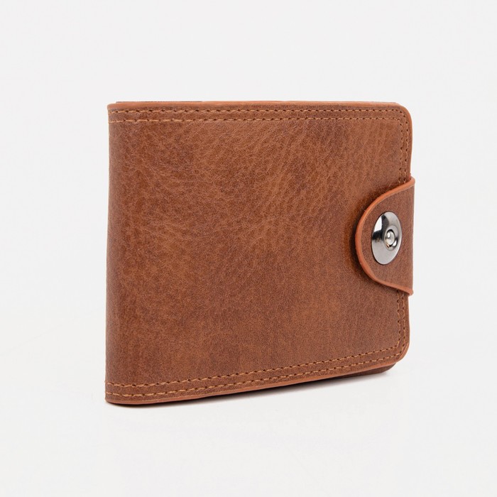 Портмоне на магните, для купюр, для карт, цвет светло-коричневый 
Портмоне на магните, для купюр, для карт, цвет светло-коричневый