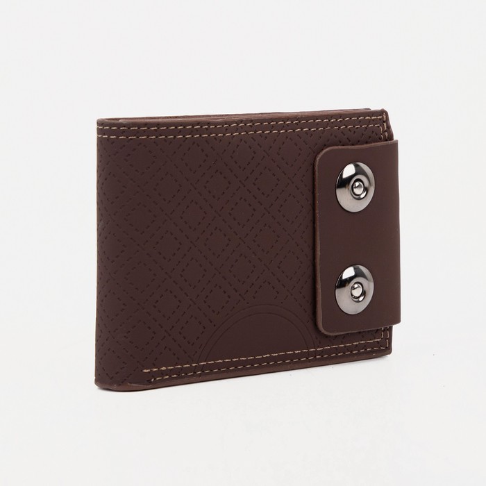 Портмоне на магнитах, для купюр, для карт, для монет, цвет коричневый
Портмоне на магнитах, для купюр, для карт, для монет, цвет коричневый