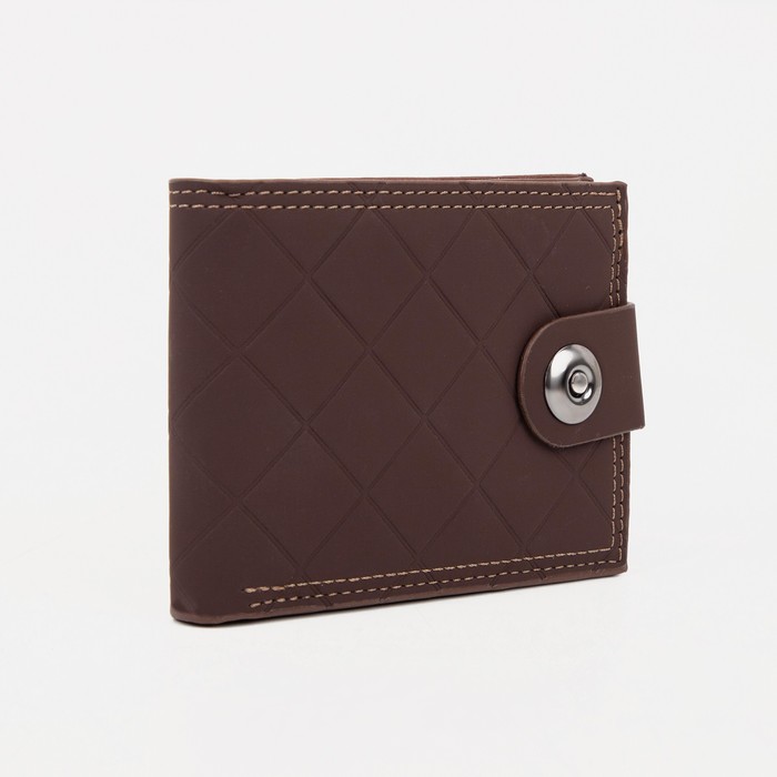 Портмоне на магните, для купюр, для карт, цвет коричневый 
Портмоне на магните, для купюр, для карт, цвет коричневый