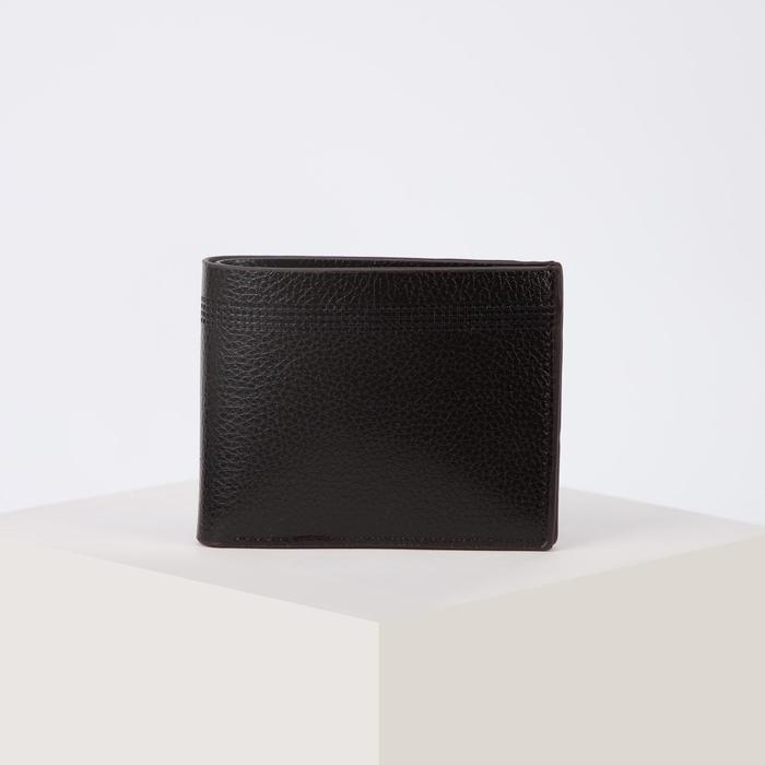 Портмоне мужское, 2 отдела, для купюр, для карт, цвет тёмно-коричневый
Портмоне мужское, 2 отдела, для купюр, для карт, цвет тёмно-коричневый