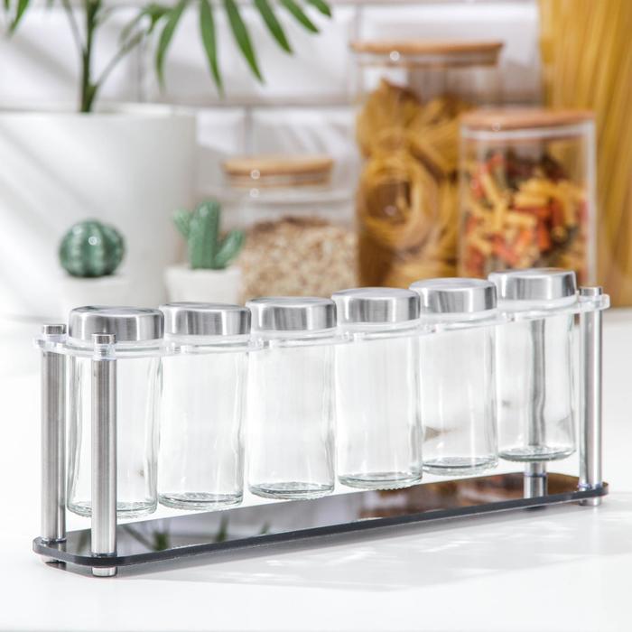 Набор для специй «Модерн», 16×16×21,5 см, ёмкость, 90 мл, 4×9,5 см, 6 шт
Набор для специй «Модерн», 16×16×21,5 см, ёмкость, 90 мл, 4×9,5 см, 6 шт