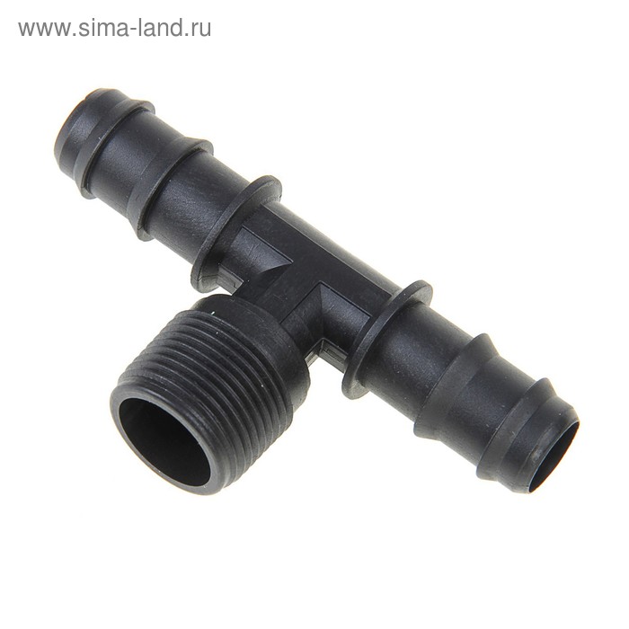 Соедитиель Т-образный, 5/8" (16 мм) — 3/4" (19 мм) — 5/8" (16 мм), пластик
Соедитиель Т-образный, 5/8" (16 мм) — 3/4" (19 мм) — 5/8" (16 мм), пластик