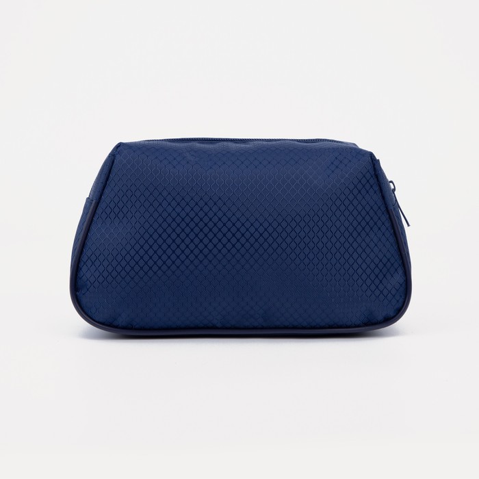 фото Косметичка на молнии, цвет синий бако текстиль
