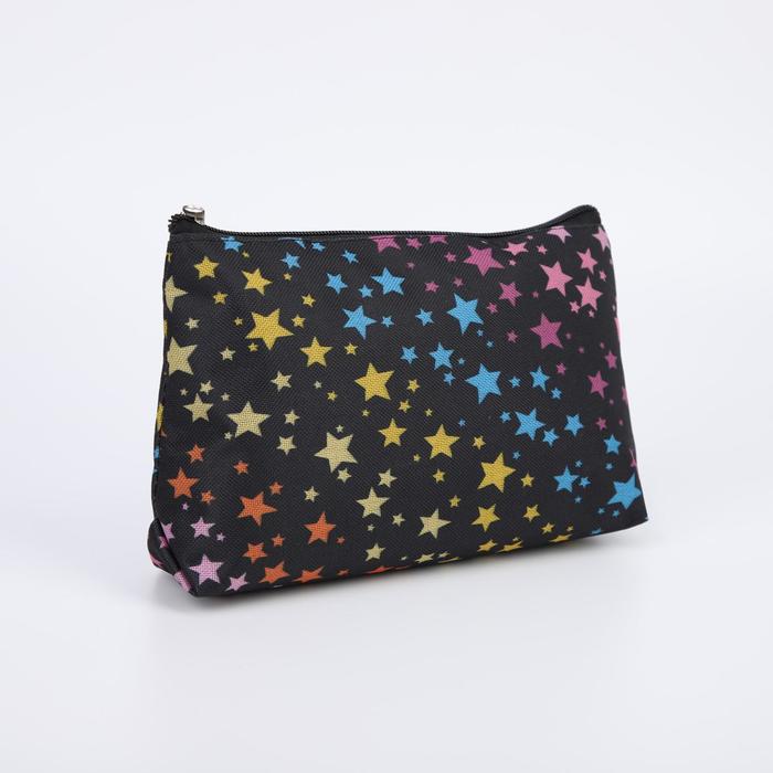 Косметичка на молнии, цвет чёрный 
Косметичка на молнии, цвет чёрный