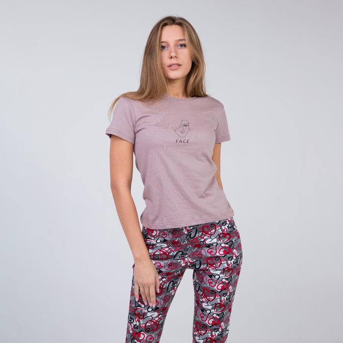 Футболка женская, цвет бежевый, размер 46
Футболка женская, цвет бежевый, размер 46