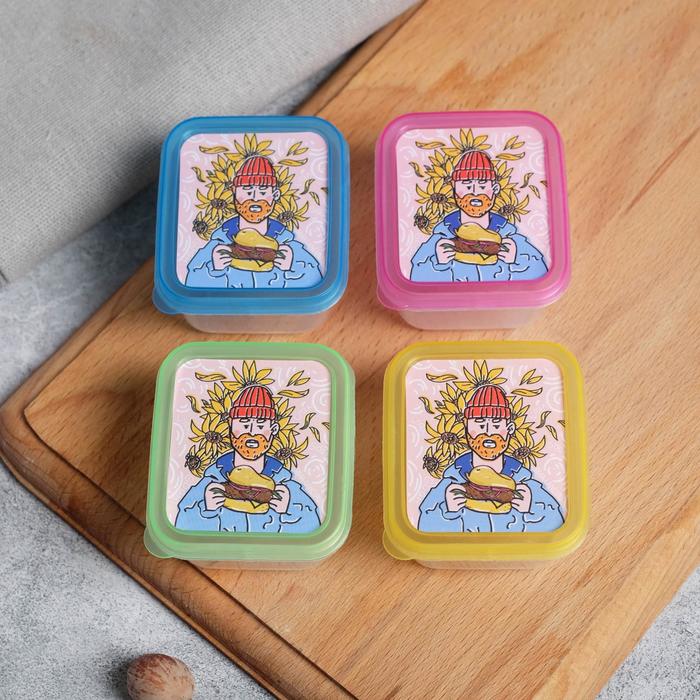 Контейнер пластик "VAN GOHG", 60 мл, микс цветов