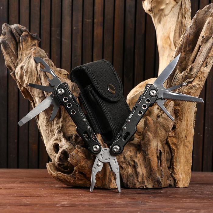 Мультитул 14в1 с плоскогубцами черный
Мультитул 14в1 с плоскогубцами черный