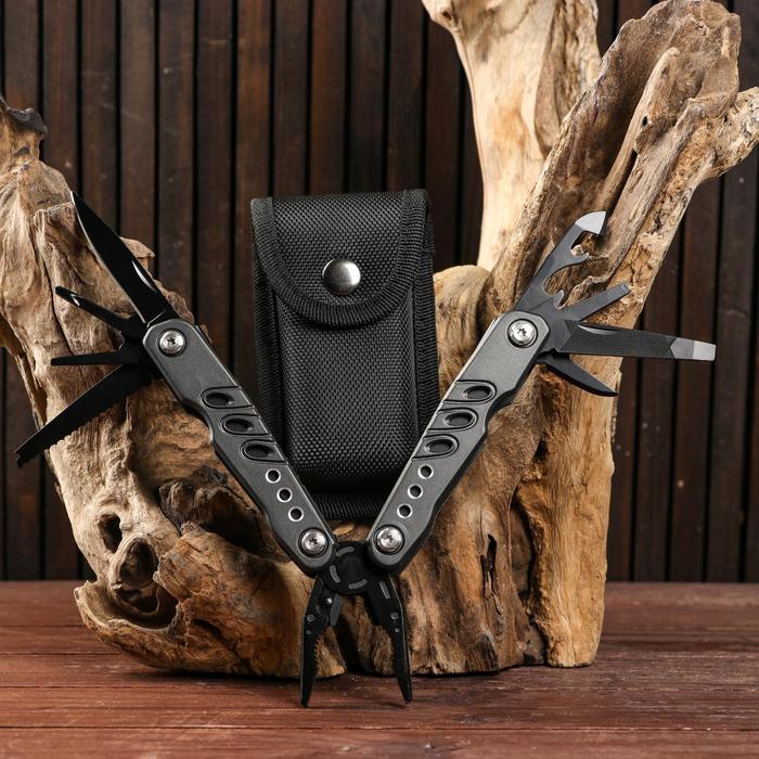 Мультитул 14в1 с плоскогубцами серый
Мультитул 14в1 с плоскогубцами серый