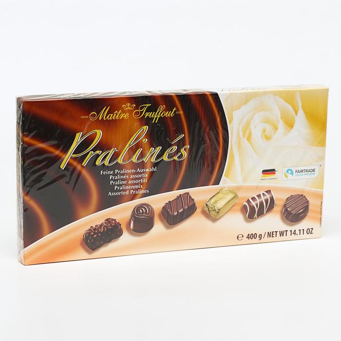 Шоколадные конфеты Ассорти пралине, 400 г
Шоколадные конфеты Ассорти пралине, 400 г