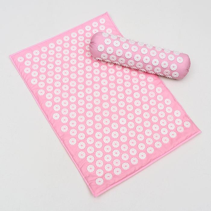 Комплект аппликаторов игольчатых, розовый: «Коврик» на мягкой подложке, 242 колючки, 41х60 см + «Валик», 90 колючек, 38х10 см
Комплект аппликаторов игольчатых, розовый: «Коврик» на мягкой подложке, 242 колючки, 41х60 см + «Валик», 90 колючек, 38х10 см