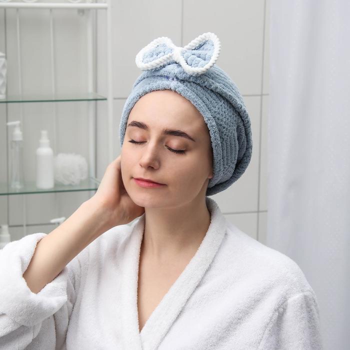 Чалма с пуговкой для сушки волос «Бантик», микрофибра, цвет МИКС
Чалма с пуговкой для сушки волос «Бантик», микрофибра, цвет МИКС