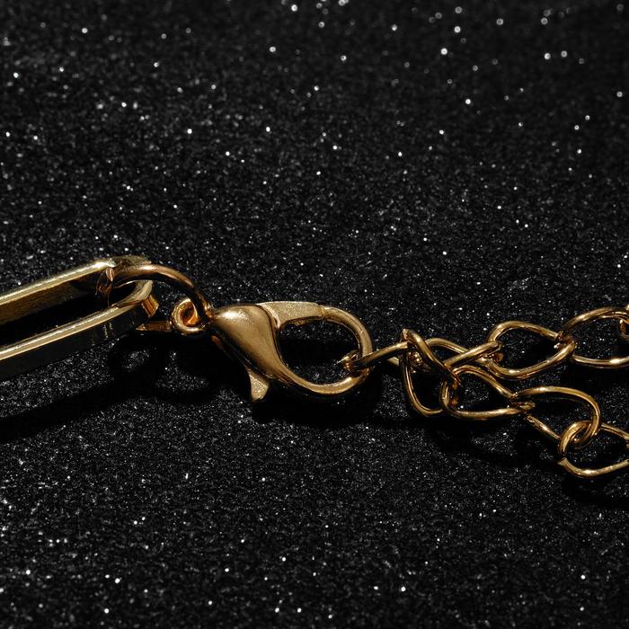 фото Браслет металл "цепь" лезвие, цвет золото, 19см queen fair