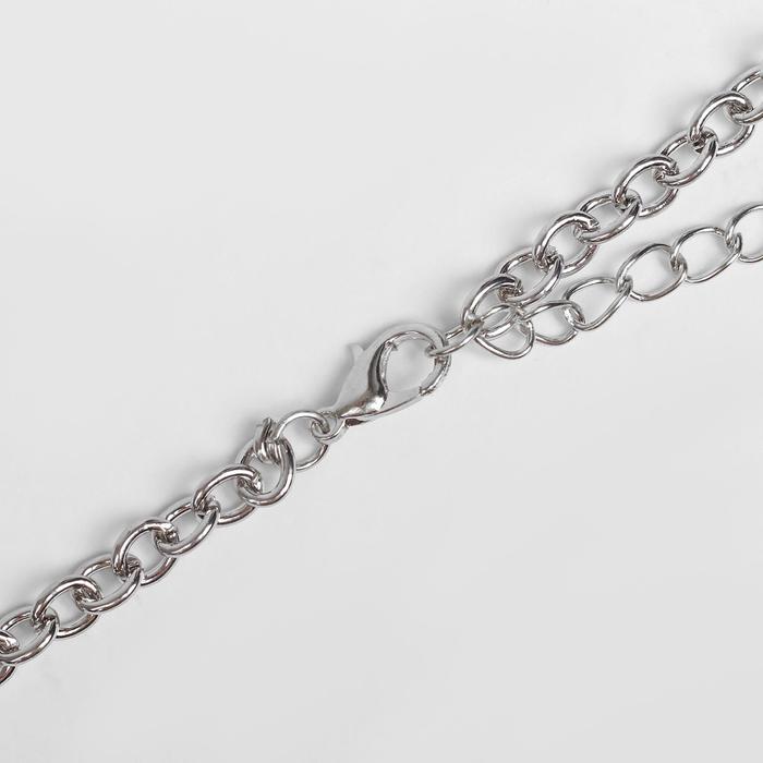 фото Кулон "цепь" замок, цвет серебро, 50см queen fair