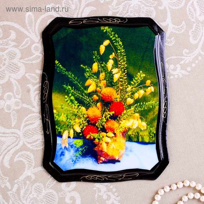 Панно «Цветы», 16х22 см, лаковая миниатюра, микс
Панно «Цветы», 16х22 см, лаковая миниатюра, микс