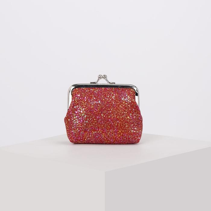 Кошелёк, отдел на фермуаре, цвет красный 
Кошелёк, отдел на фермуаре, цвет красный