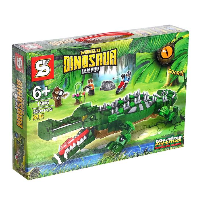 Конструктор Мир динозавров «Сражение с крокодилом», 520 деталей
Конструктор Мир динозавров «Сражение с крокодилом», 520 деталей