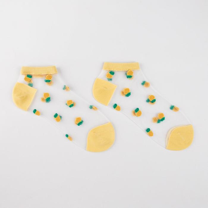 Носки женские принт ананас, цвет желтый, размер 23-25 (36-40)
Носки женские принт ананас, цвет желтый, размер 23-25 (36-40)