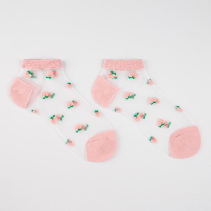 Носки женские принт персик, цвет розовый, размер 23-25 (36-40) 
Носки женские принт персик, цвет розовый, размер 23-25 (36-40)