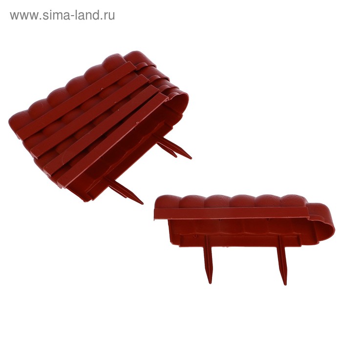 Ограждение декоративное, 7 × 350 см, 16 секций, пластик, терракотовый, «Улитка»
Ограждение декоративное, 7 × 350 см, 16 секций, пластик, терракотовый, «Улитка»